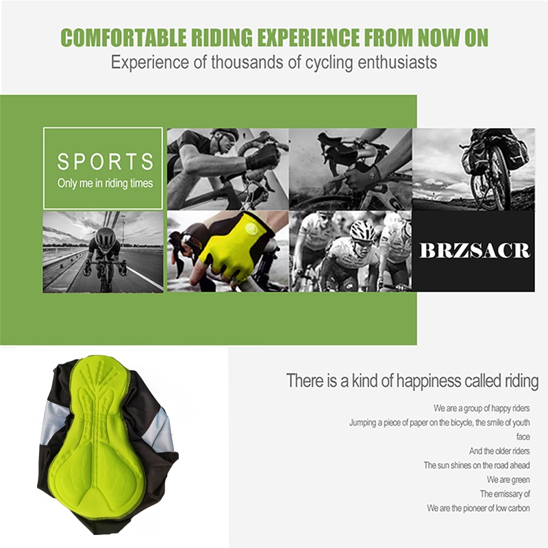 Cycleray Quần Short Đạp Xe Có Đệm gel basikal Có Đệm Lót seluar basikal Ôm Dáng Cho Nam Và Nữ
