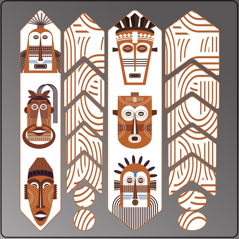 1 Bộ Đề Can Dán Chống Trầy Xước Bảo Vệ Xe Đạp Leo Núi