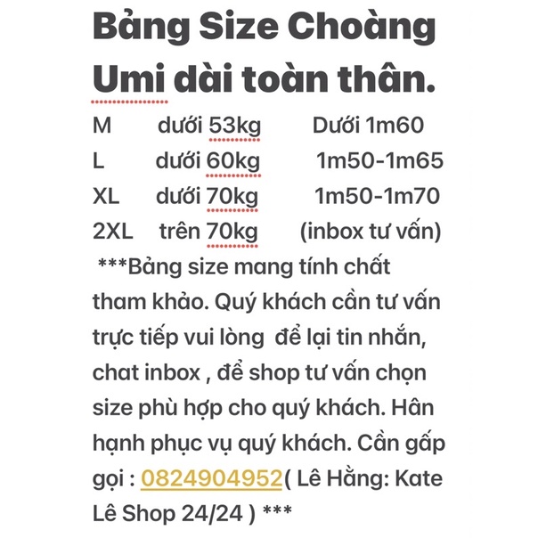 Áo choàng dài toàn thân umi loại 1 dày dặn chống tia Uv. #choangumi | BigBuy360 - bigbuy360.vn