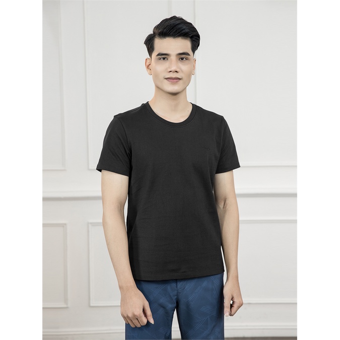 Áo thun nam ngắn tay ARISTINO phom Regular fit, chất cotton cao cấp mềm mại, thấm hút tốt -  ATS018S1