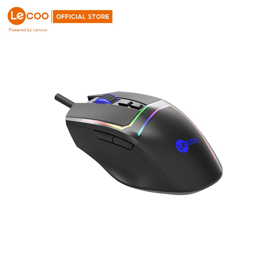 Chuột game có dây Lecoo MS106 - có LED RGB tuỳ chỉnh, 6 nút lập trình - BH 24 tháng
