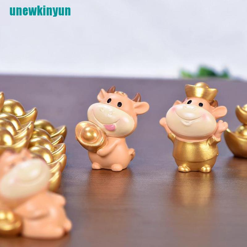❤Tượng Bò May Mắn Mini Trang Trí Tiểu Cảnh