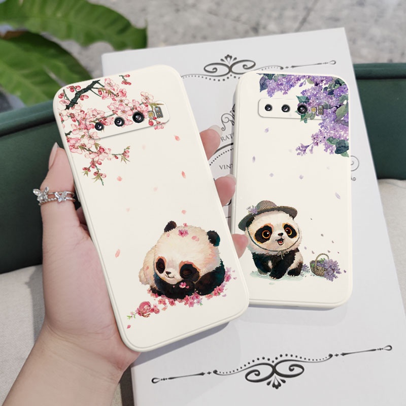 Ốp Điện Thoại Mềm Hình Gấu Trúc Sáng Tạo Cho Samsung Galaxy S10 S10E Plus S9 Plus