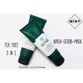 Sữa rửa mặt tea tree 3 in 1 the body shop