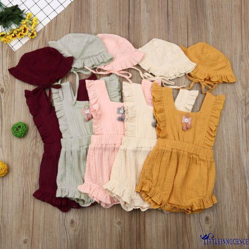 Bộ áo liền thân chất liệu cotton đáng yêu cho bé gái