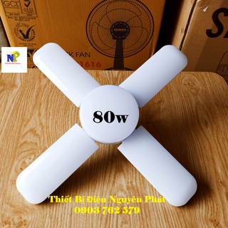 Đèn LED Hình Cánh Quạt (Có 4 Cánh) Công Suất 60w E27 Bóng Siêu Sáng