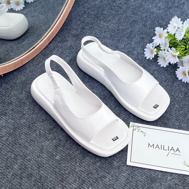 (Xả hàng lẻ size) Sandal quai ngang ôm chân MAILIAA đế xuồng 3 phân siêu nhẹ dễ đi