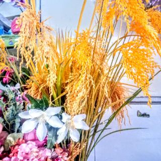 Bông lúa giả 100cm decor trang trí Tết