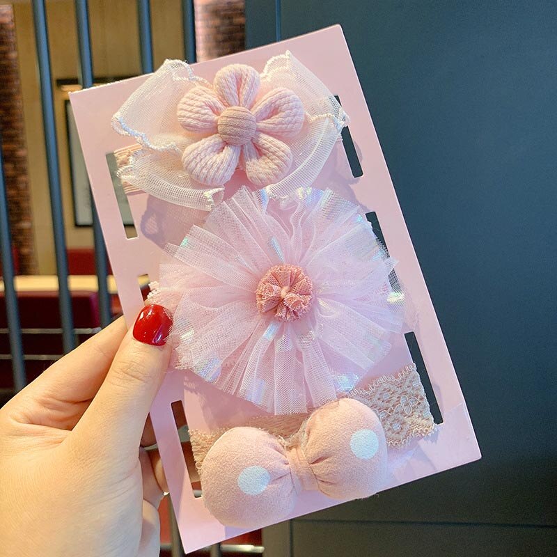 Set 3 Băng Đô Đính Nơ Dễ Thương Cho Bé