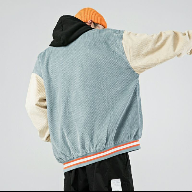 Áo Bomber/ Áo khoác nhung tăm DeepEnd cúc bấm nam nữ MND | BigBuy360 - bigbuy360.vn