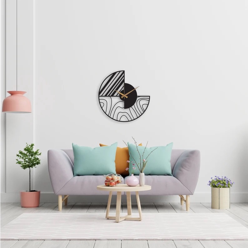 Đồng hồ treo tường Thegioipuzzle bằng kim loại bền đẹp DH014