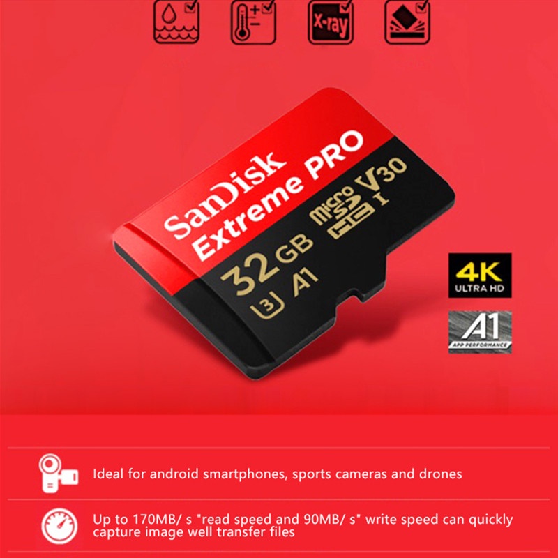 Thẻ Nhớ Sandisk Pro16GB 32GB 64GB 128GB 256GB 512GB Micro SD Class10 UHS-1