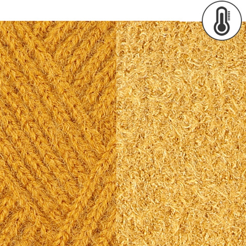 Găng Tay Len Dày Dặn Giữ Ấm Màu Trơn Họa Tiết Argyle Dành Cho Nam