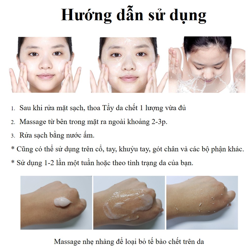 Tẩy tế bào chết Hàn Quốc làm sạch da mặt, body nhẹ nhàng, giúp da sáng mịn Radiance Peeling 50 ml_Katta_LG_018_50ML