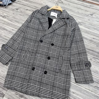 Áo Dạ Nữ, Dạ Kẻ Caro, Hàng xuất Hàn VNXK loại 1, Da vest kẻ Kaki nữ có Lông, Da Tweed Dáng Dài ( co bigsize ) | BigBuy360 - bigbuy360.vn