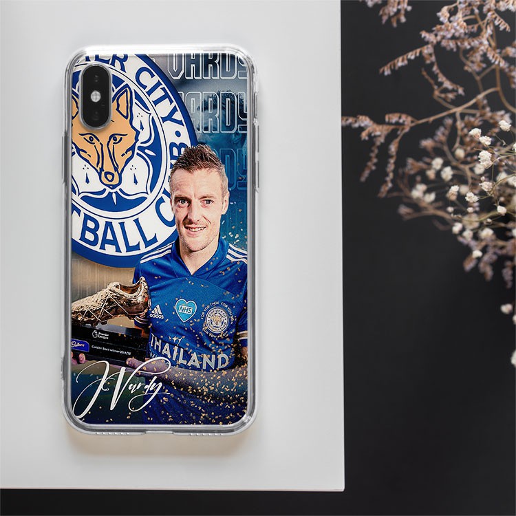 Ốp lưng Vardy cầm giải thưởng CLB Leicester City cho Iphone 5 6 7 8 Plus 11 12 Pro Max X Xr FOO20210135