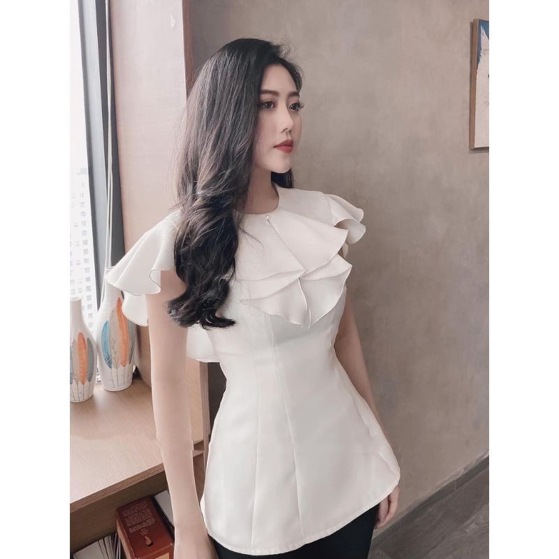 Áo nữ trắng thanh lịch, sang trọng