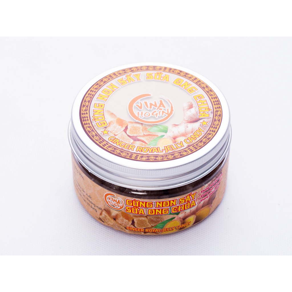 Gừng Non Sấy Sữa ong Chúa Phúc An- Hộp 150g - Sản phẩm vàng cho sức khoẻ vàng