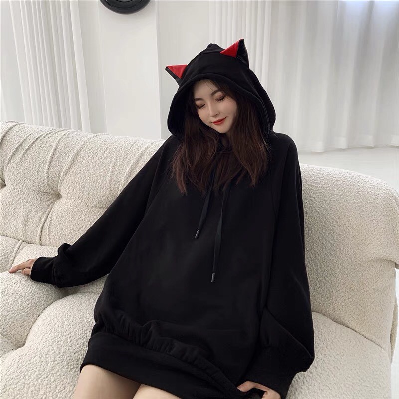 Áo nỉ Hoodie nữ mẫu mới tai mèo hot trend