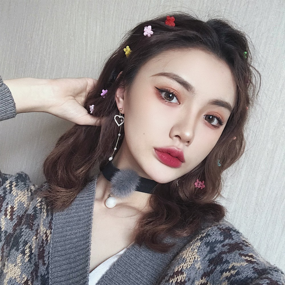 Kẹp tóc hình bông hoa nhỏ phong cách Hàn Quốc B147