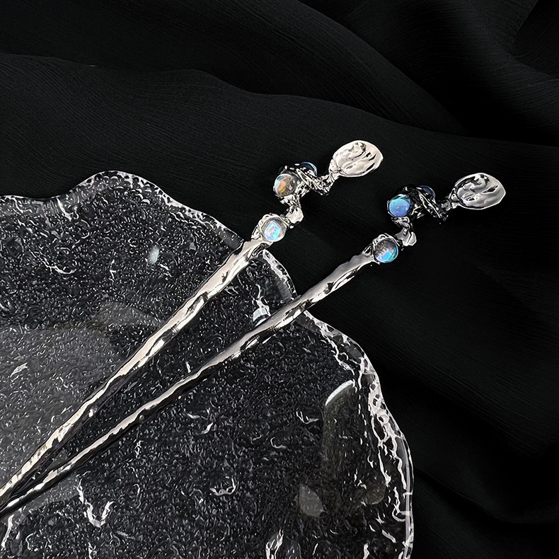 Trâm Cài Tóc Cổ Trang Trung Hoa Chất Liệu Kim Loại Đính Đá Cao Cấp Cho Nữ YOS