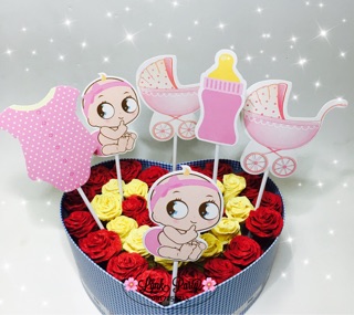 Tem cắm bánh cupcake