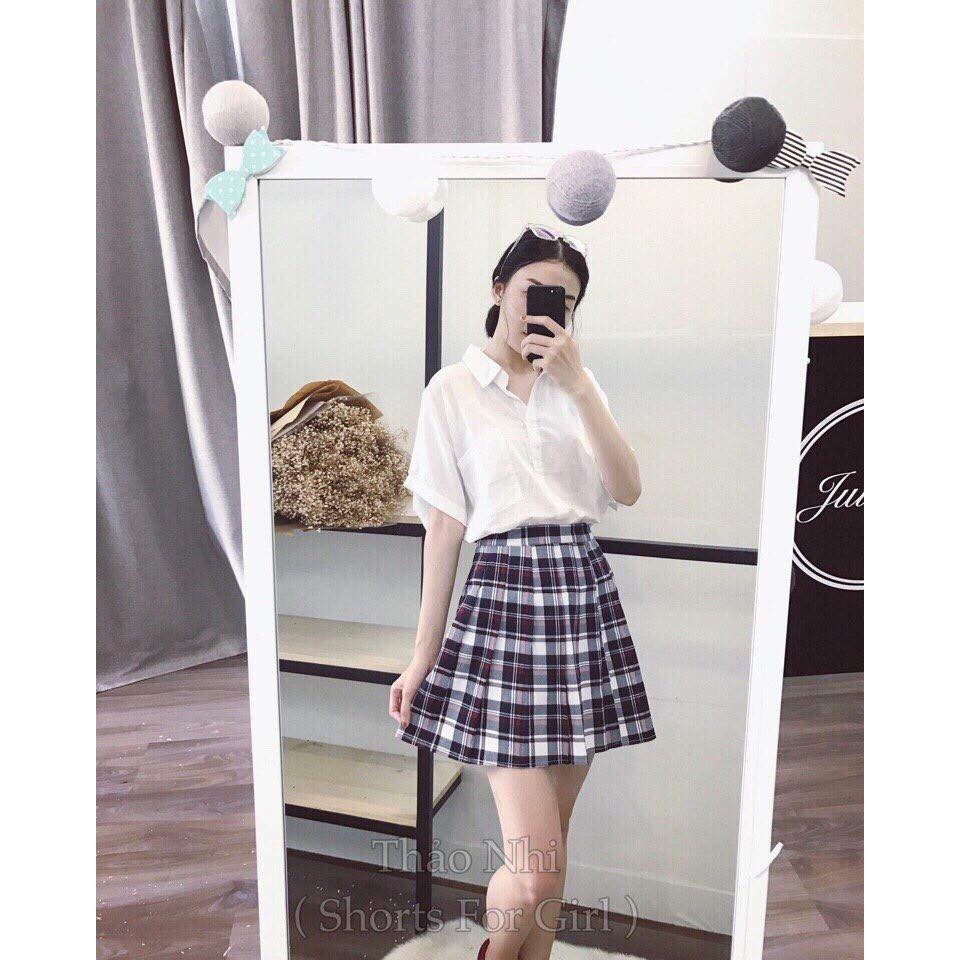 Chân váy xếp ly kẻ caro siêu xinh | BigBuy360 - bigbuy360.vn