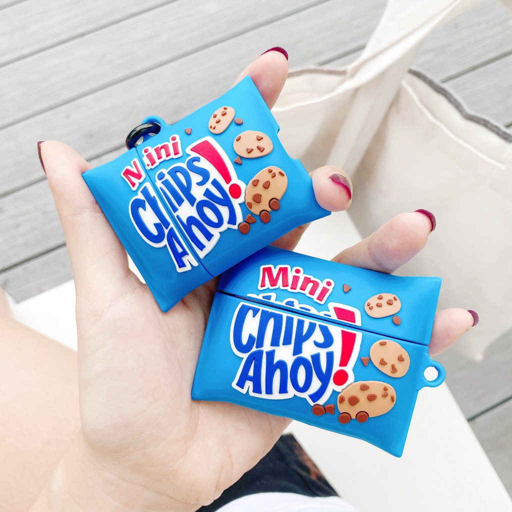 airpods pro case mini chips ahoy airpods case anti-drop airpods 1 2 pro wireless bluetooth headsets protective cover