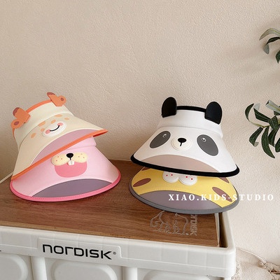 Nón Lưỡi Trai Hở Chóp Chống Nắng In Họa Tiết Hoạt Hình Thời Trang Mùa Hè Cho Bé