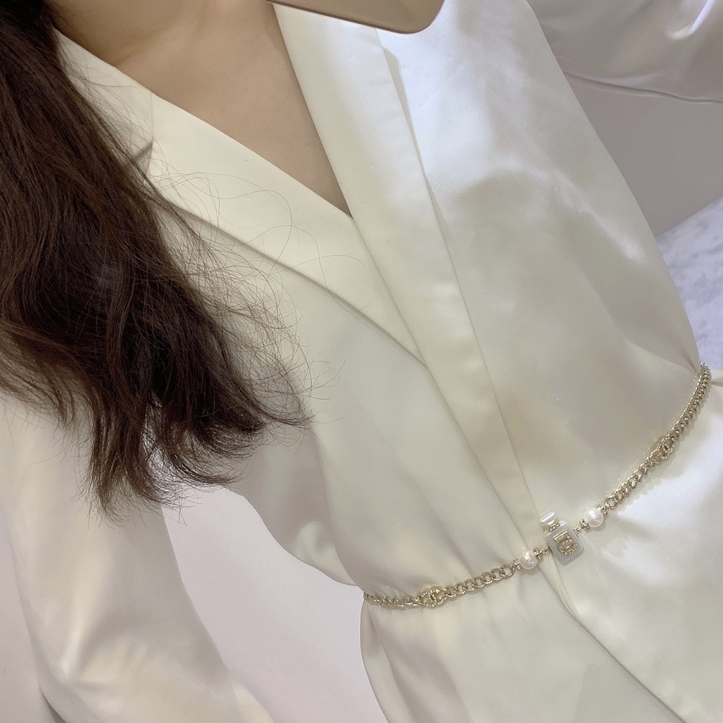 Phụ kiện thời trang 𝘾𝙝𝙖𝙣𝙚𝙡 𝘾𝙝𝙖𝙣n𝙚𝙡 cao cấp có thể làm dây chuyền, đai eo linh hoạt