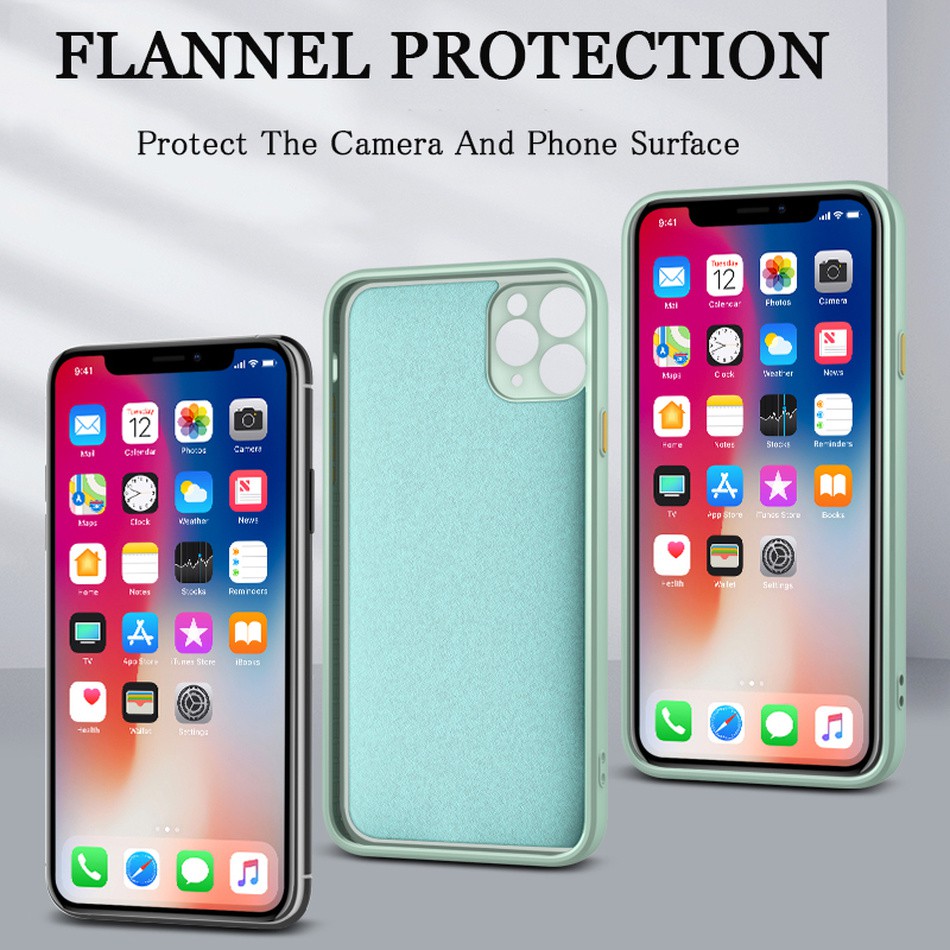 Ốp lưng silicone chống sốc phù hợp cho Iphone 12 11 Pro Max Xr Xs Max Se 2020x8 7 6 6s Plus