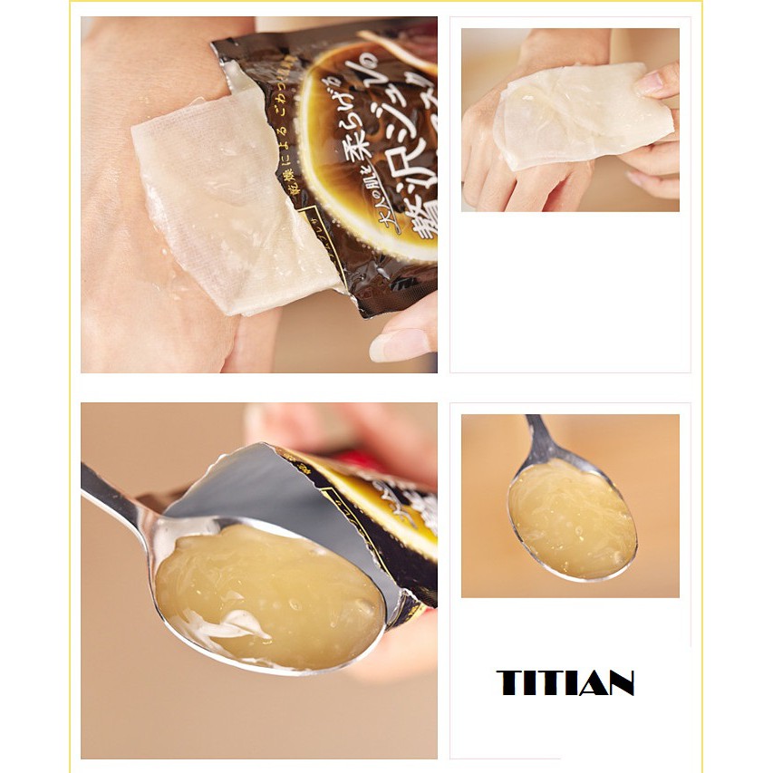 Mặt Nạ Thạch Vàng Collagen Cao Cấp Utena Của Nhật Bản - 3 Miếng - Màu Vàng Sữa Ong Chúa