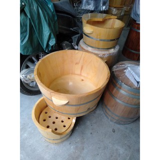 Chậu ngâm mông gỗ thông