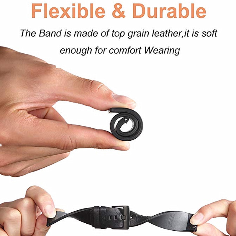 Dây Đeo Bằng Da 22mm 20mm Cho Đồng Hồ Thông Minh Samsung Galaxy Watch 46mm 42mm Active 2 40mm 44mm Gear S3 S2