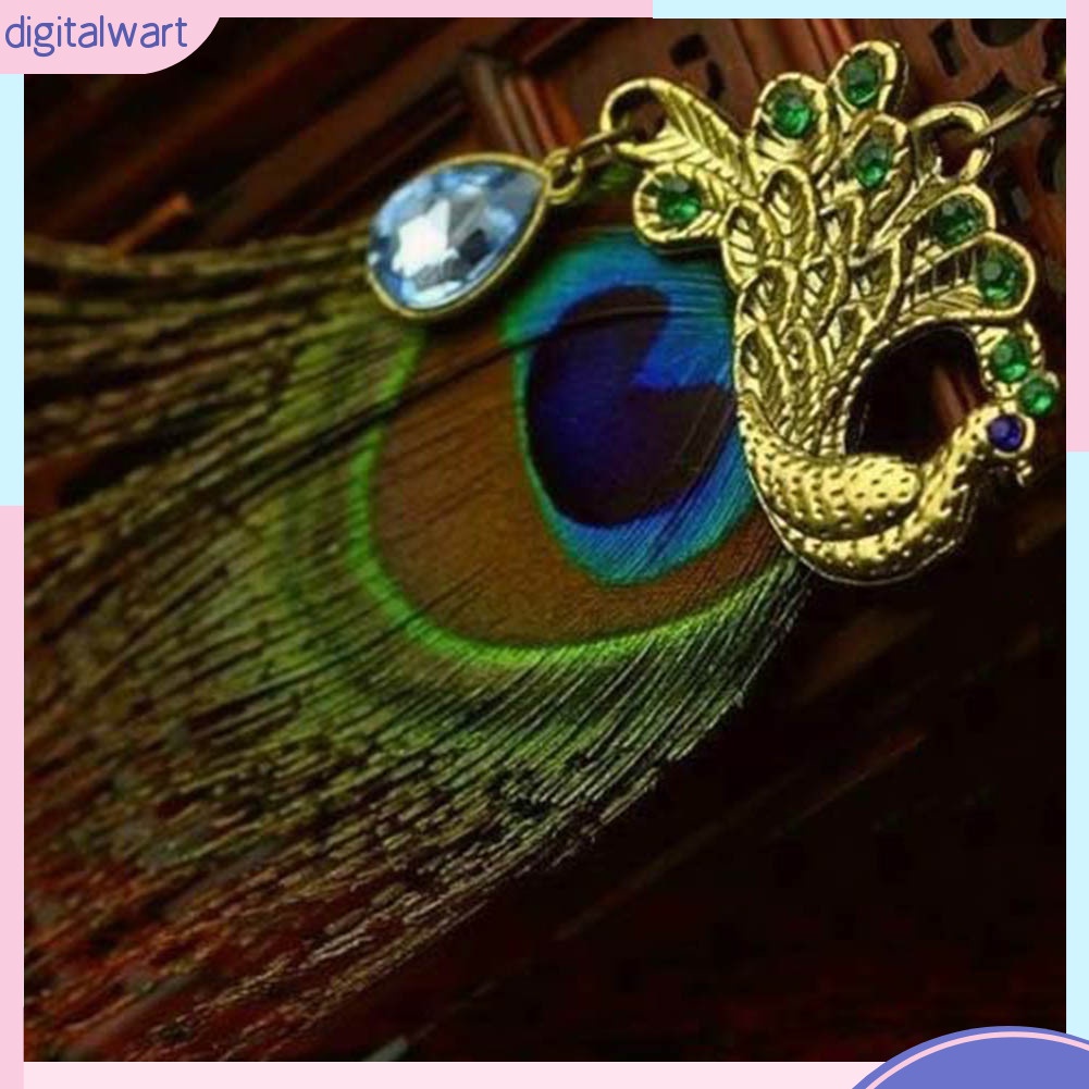 1 Bông Tai Lông Công Thời Trang Nữ Tính