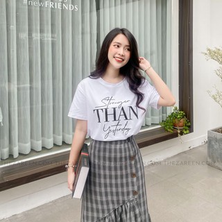 ÁO THUN BASIC IN CHỮ STRONGER ZAREEN THU86