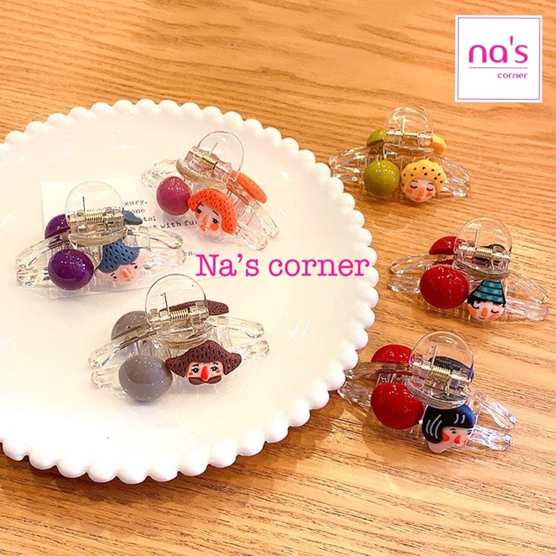 Kẹp gấp gắp tóc kẹp càng cua 8 răng ngộ nghĩnh