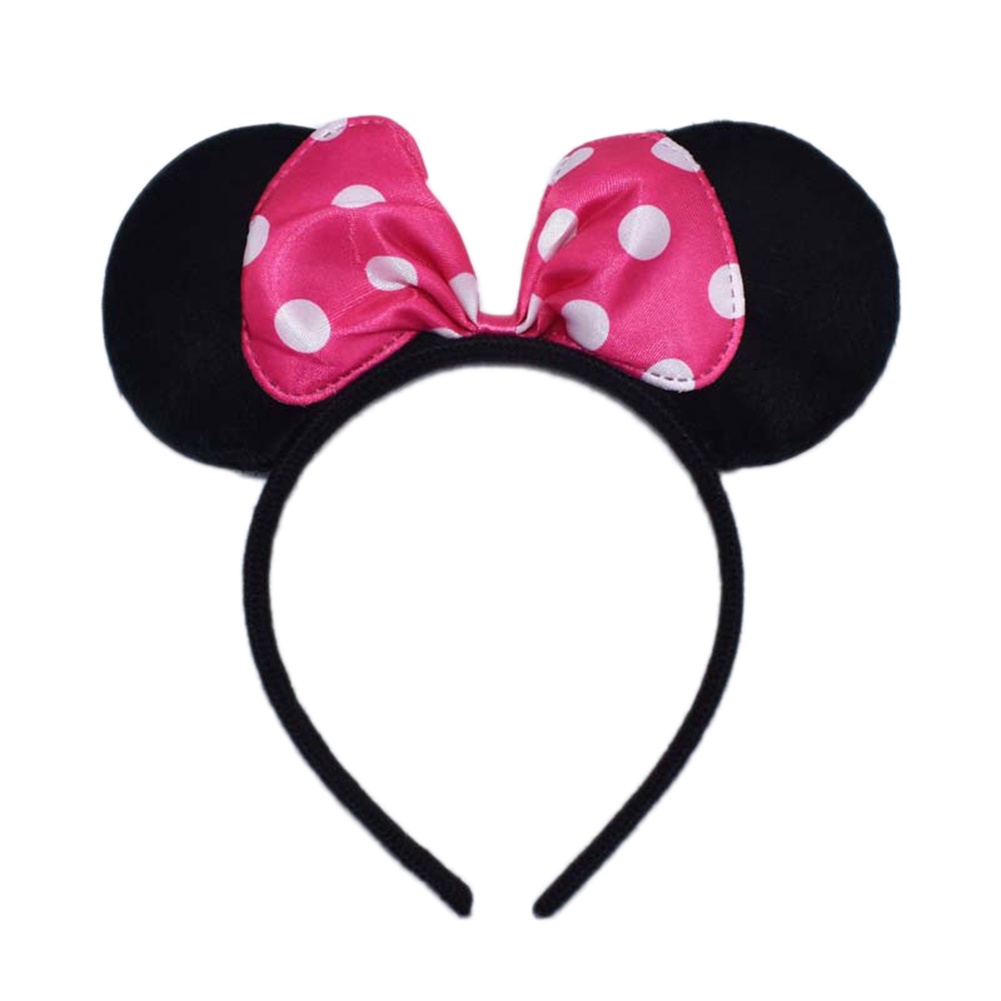Băng Đô Tai Chuột Mickey / Chấm Bi Đáng Yêu Cho Bé Gái