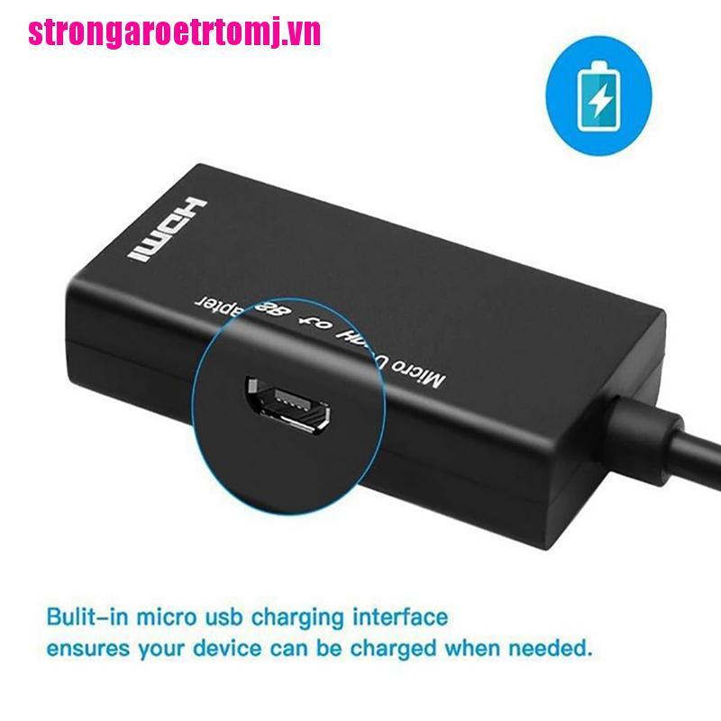 【Tjvn】Micro USB to HDMI Adapter Converter Cable for Phone Smartphone HD TV