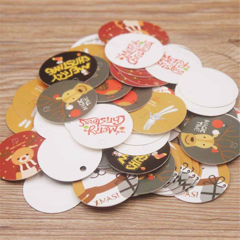 Nhãn Dán Trang Trí Giáng Sinh Bằng Giấy Kraft