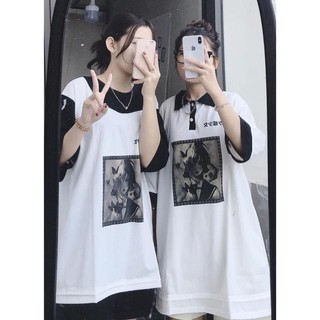 [GIÁ Sốc]  Áo Đôi Nữ Cô Gái Tay Lỡ Dáng Rộng- Áo Thun Tay Lỡ Unisex Nam Nữ Uzzlang (có ảnh thật)
