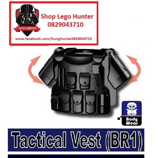 Combo 3c Army SWAT Phụ kiện Minifigures Lính : giáp chống bạo động - tactical vest BR 1 - body wear riot armor
