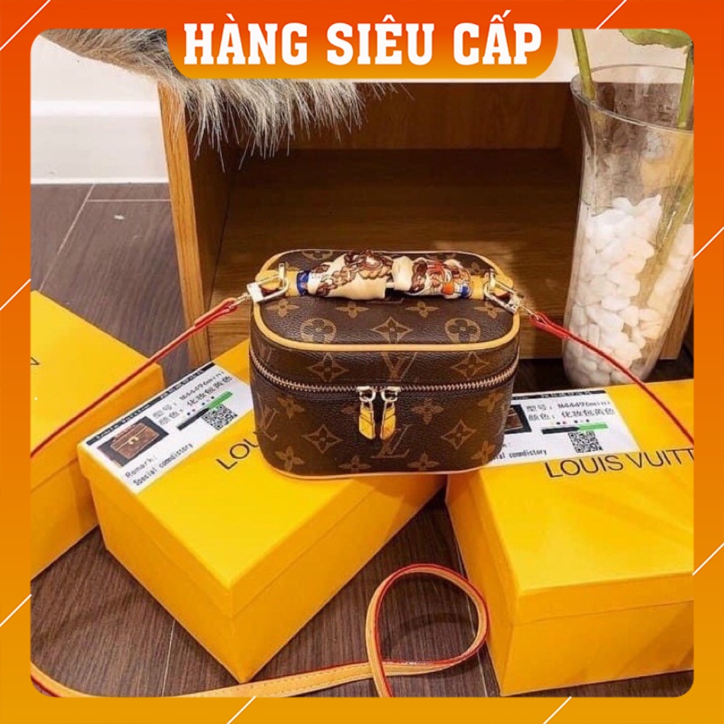 Túi cốp mini size 16cm vừa PLUS tặng khăn lụa - Túi da nữ đeo chéo dáng tròn vân cá sấu - MA187
