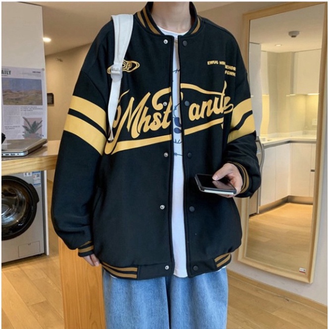 Áo Khoác Bomber Nam Nữ Ulzzang Form Rộng, Áo Khoác Nỉ Đôi Unisex Mùa Đông 2 Lớp Đẹp Giá Rẻ