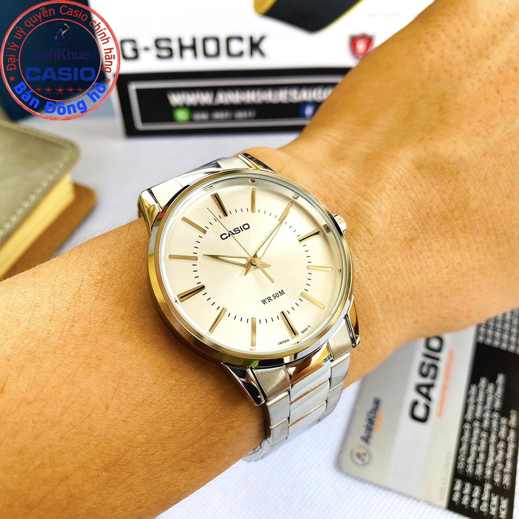 Đồng hồ nam Casio MTP-1303 chính hãng Anh Khuê MTP-1303D-7A MTP-1303L-1A dây thép không gỉ chống nước 50m | BigBuy360 - bigbuy360.vn