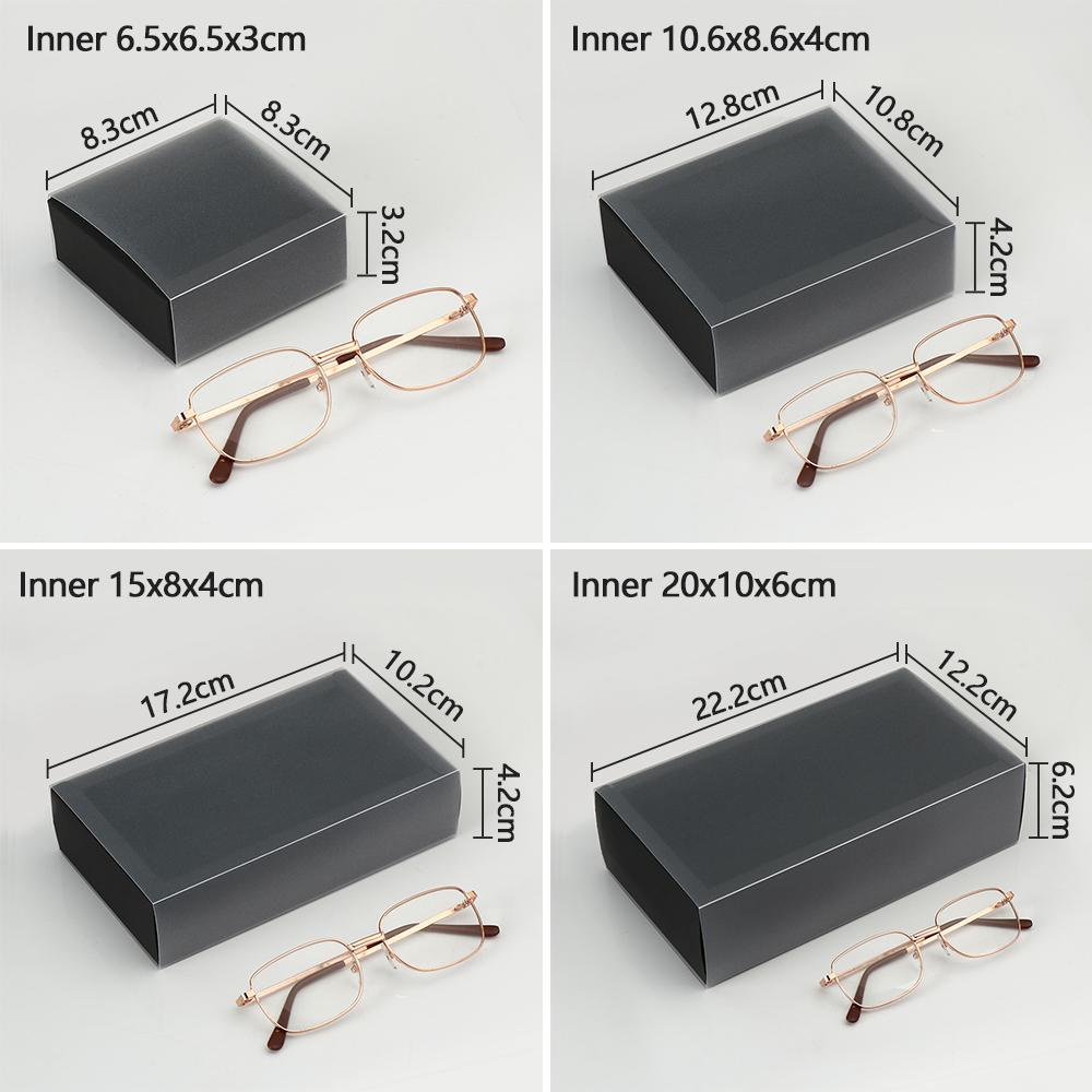 Set 10 Hộp Đựng Bánh Kẹo Bằng Nhựa Cứng Màu Trắng Đen Nâu