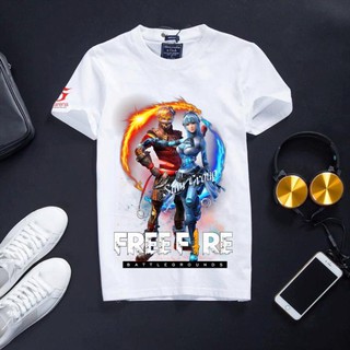 [SAM SHOP] Áo Thun Free Fire  Màu Trắng Cực Đẹp - Búp Bê Dây Cót  / hình cưc chất