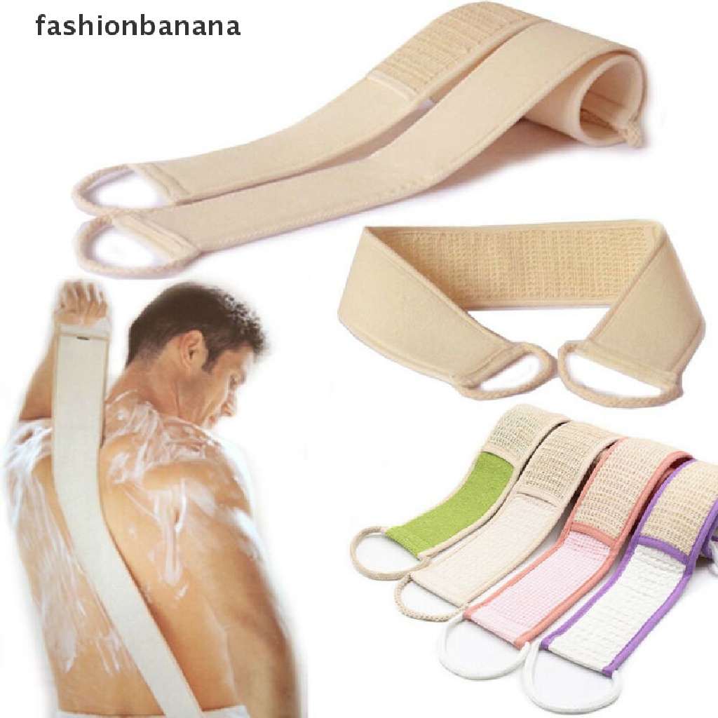 Fashionbanana Exfoliating Loofah Back Strap Bath Shower Body Sponge Body Scrubber Brush TYU