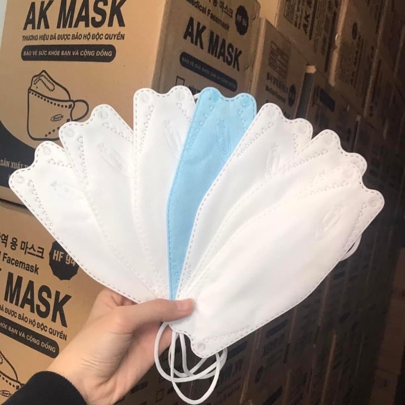 [Túi 10 chiếc] Khẩu trang AK mask KF94, khẩu trang 4 lớp dày dặn chống bụi mịn