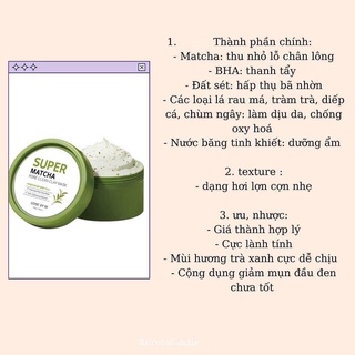 Mặt nạ đất sét Super Matcha